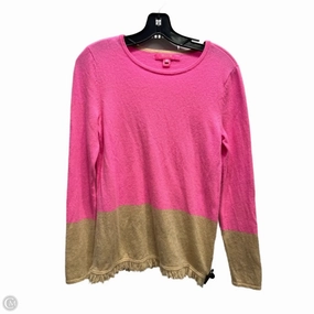 Sweater Designer By Lilly Pulitzer In Pink & Tan, Size: S Comfortable Stretch Cozy Knit Fit