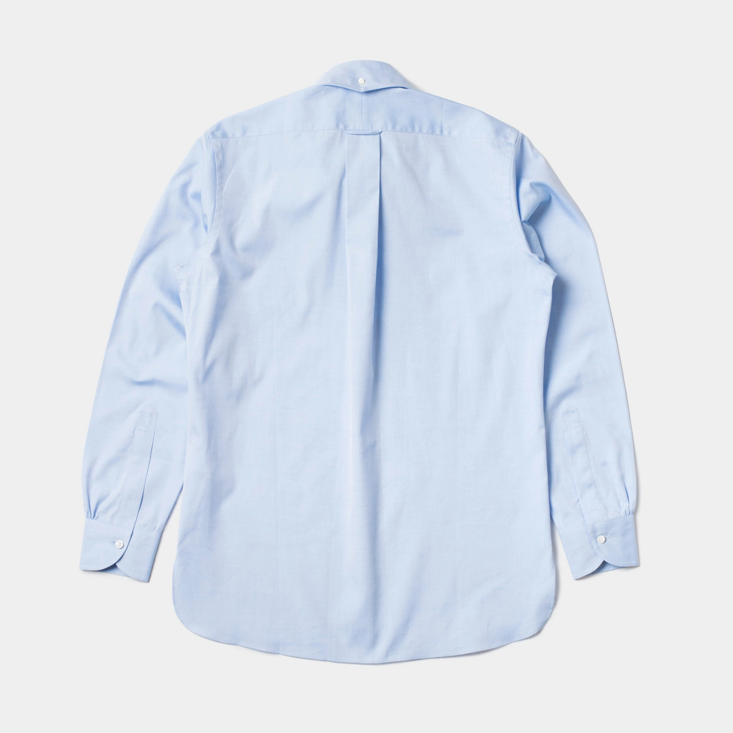 Made-to-Order Perfect OCBD Shirt Light Blue Everyday Wear Adjustable Cuffs