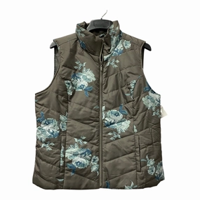 Vest Puffer & Quilted By Cj Banks In Grey, Size:Xl Many Pockets Double Layer Protection