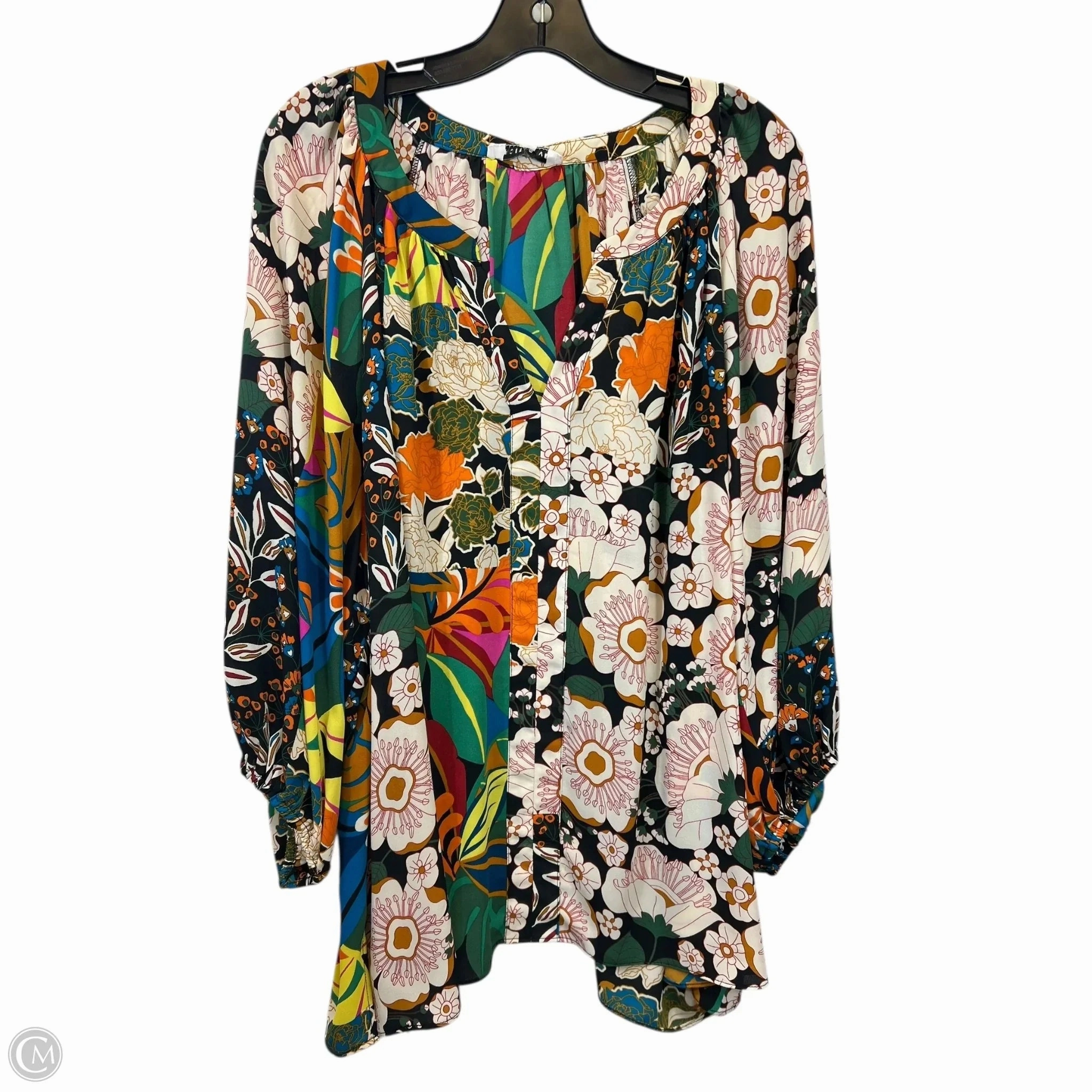 safe for skin Top Short Sleeve By Rose And Olive In Multi-colored, Size: 3x