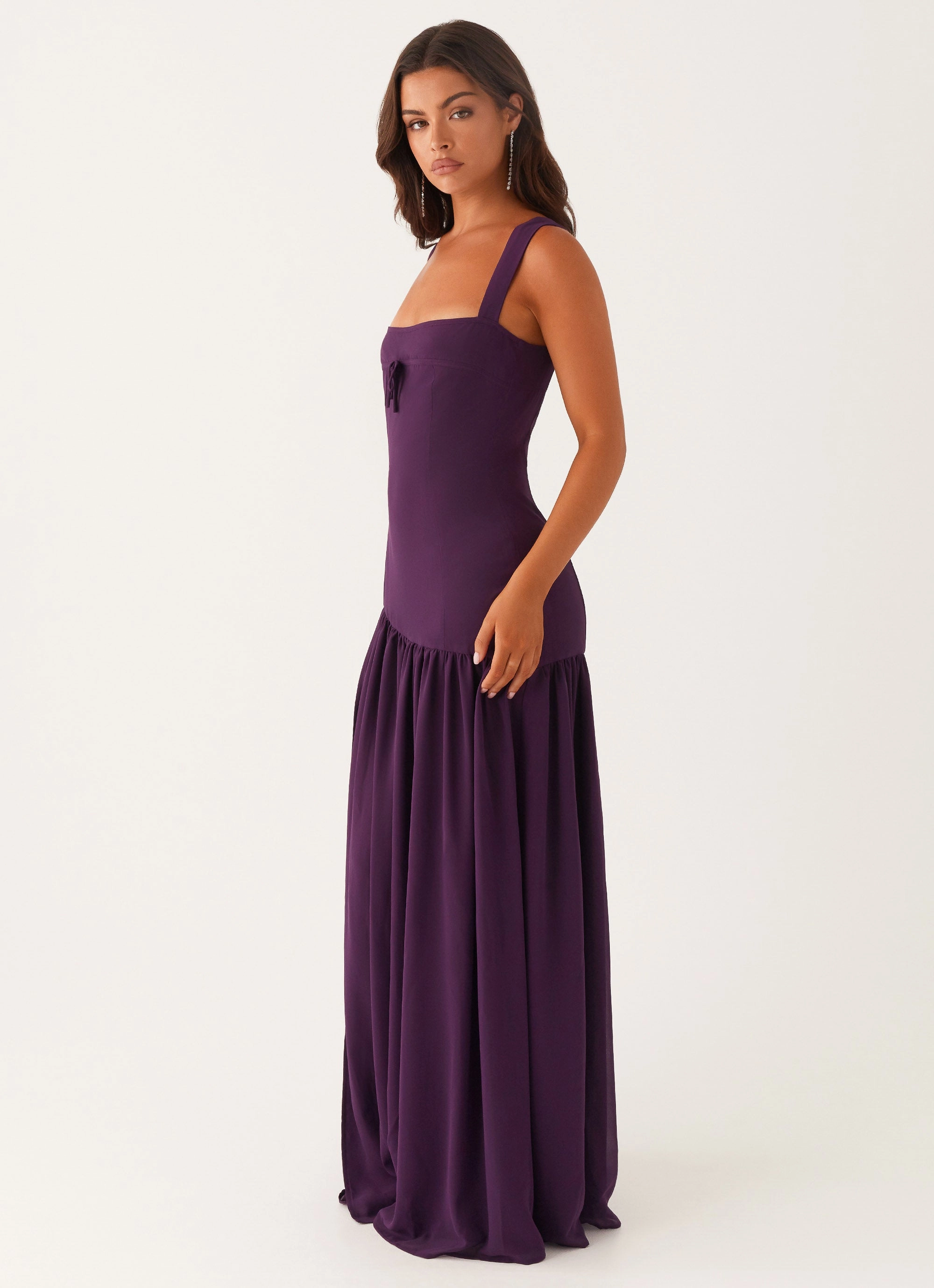 Alberta Maxi Dress - Mulberry Neat Finish