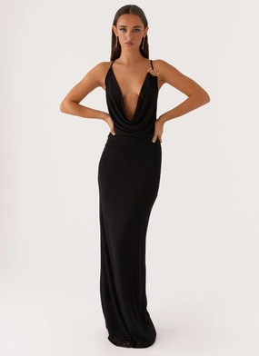 Daily Favorite Game Player Maxi Dress - Black
