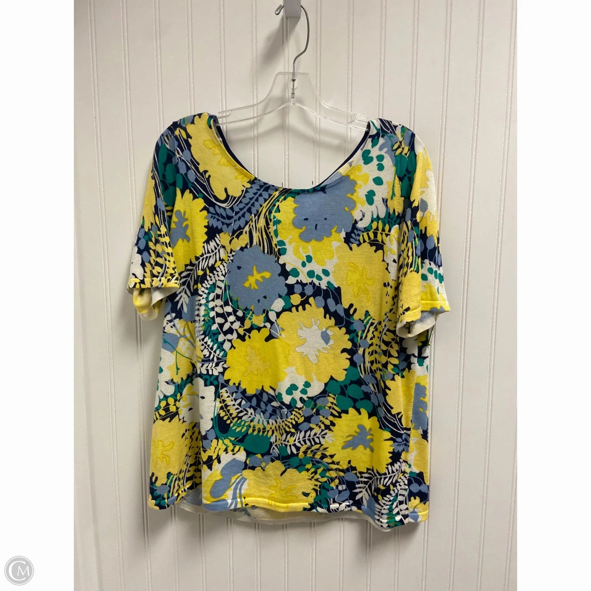 Top Short Sleeve By Talbots In Floral Print, Size: 2x All Purpose Wear Versatile Layering Piece