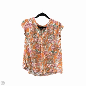 Top Short Sleeve By Jones And Co In Orange, Size: 1x Unisex versatility