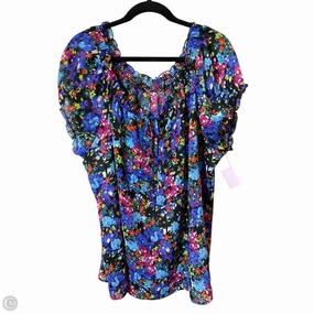 Sporty Look Wear Top Short Sleeve By Clothes Mentor In Floral Print, Size: 2x