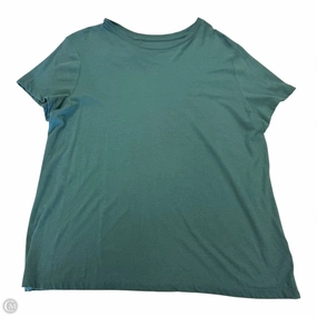 Spandex Enhanced Elasticity Casual and cool Top Short Sleeve Basic By A New Day In Green, Size: Xl