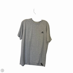 Top Short Sleeve Basic By Adidas In Grey, Size: 2x Camping practicality