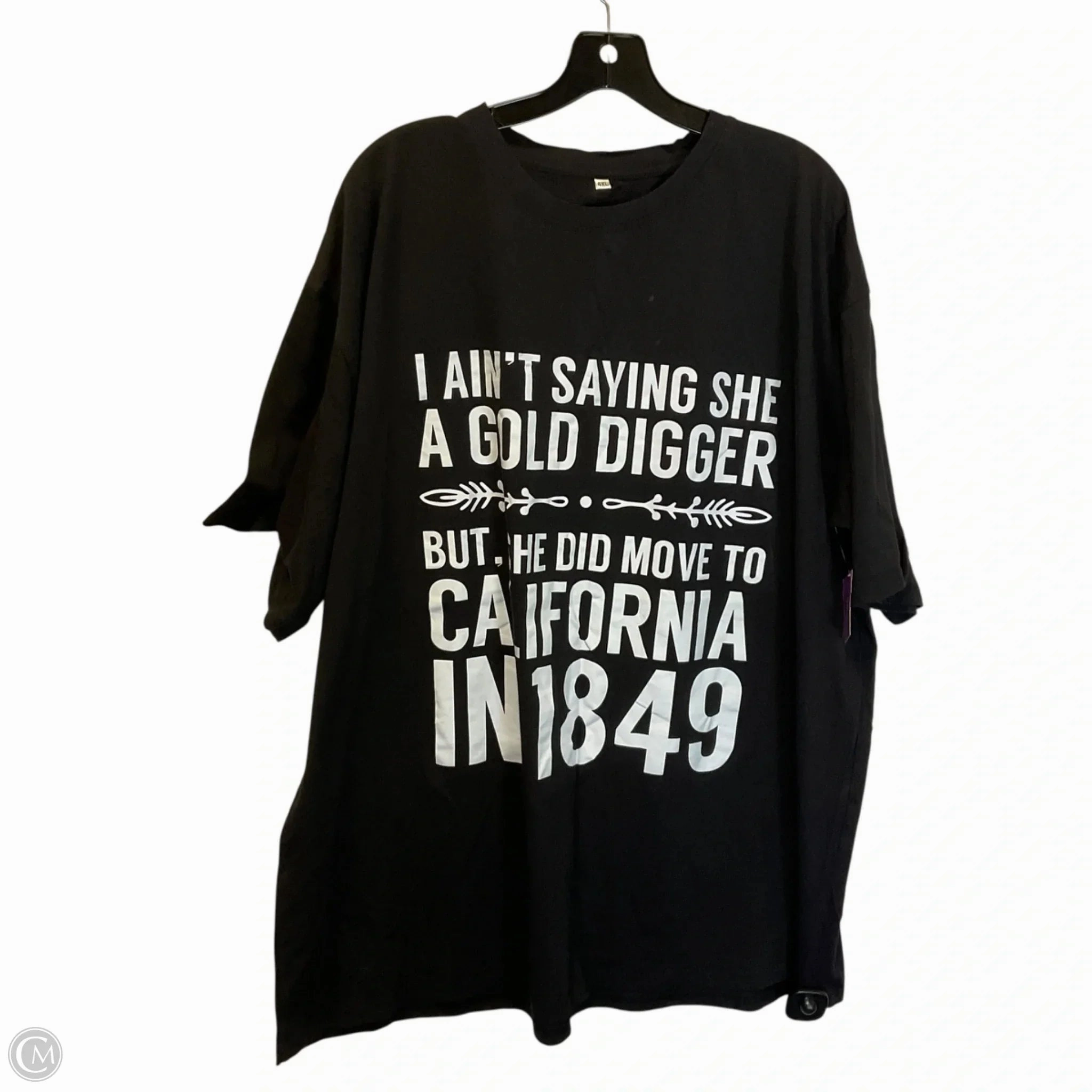 Top Short Sleeve Basic By Clothes Mentor In Black, Size: 4x Retro