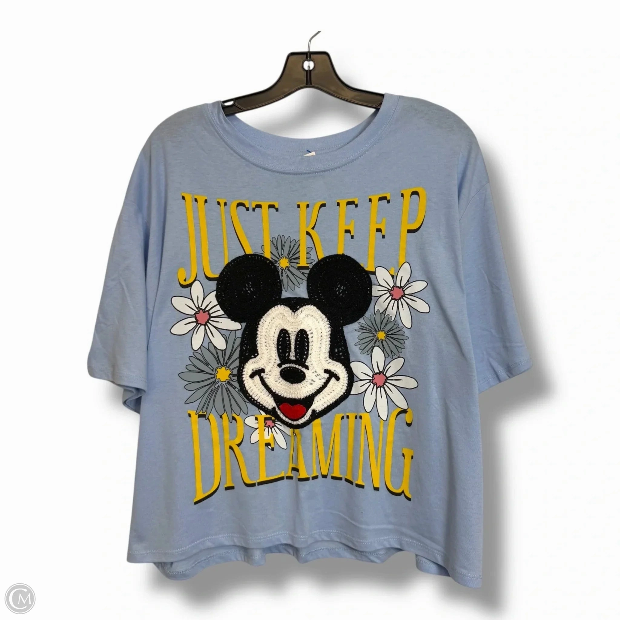 Chilly Day Style Breathable Performance Top Short Sleeve Basic By Clothes Mentor In Blue, Size: 3x