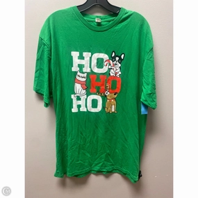 Top Short Sleeve Basic By Clothes Mentor In Green, Size: Xl Everyday Top Layered Shoulder Design