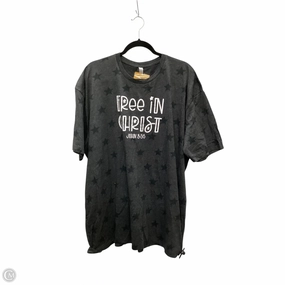 Top Short Sleeve Basic By Clothes Mentor In Grey, Size: 3x Spring Wear