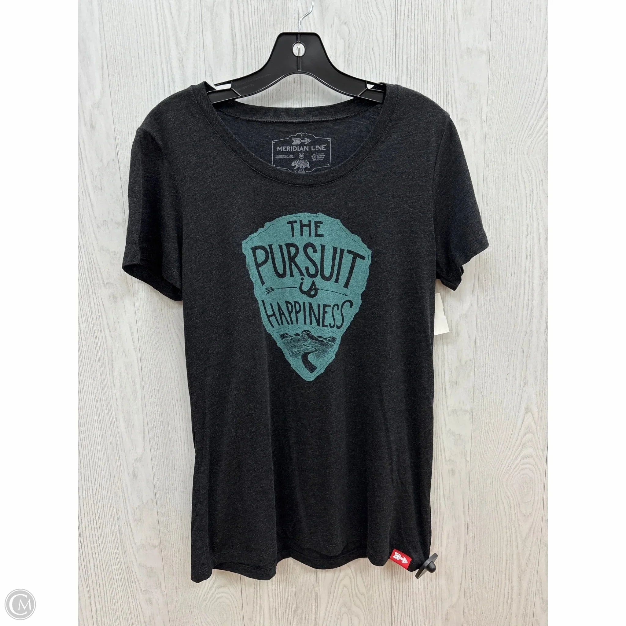 Top Short Sleeve Basic By Clothes Mentor In Grey, Size: Xxl simple design Lightweight Fabric