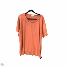 Top Short Sleeve Basic By Clothes Mentor In Orange, Size: 1x Timeless Wear
