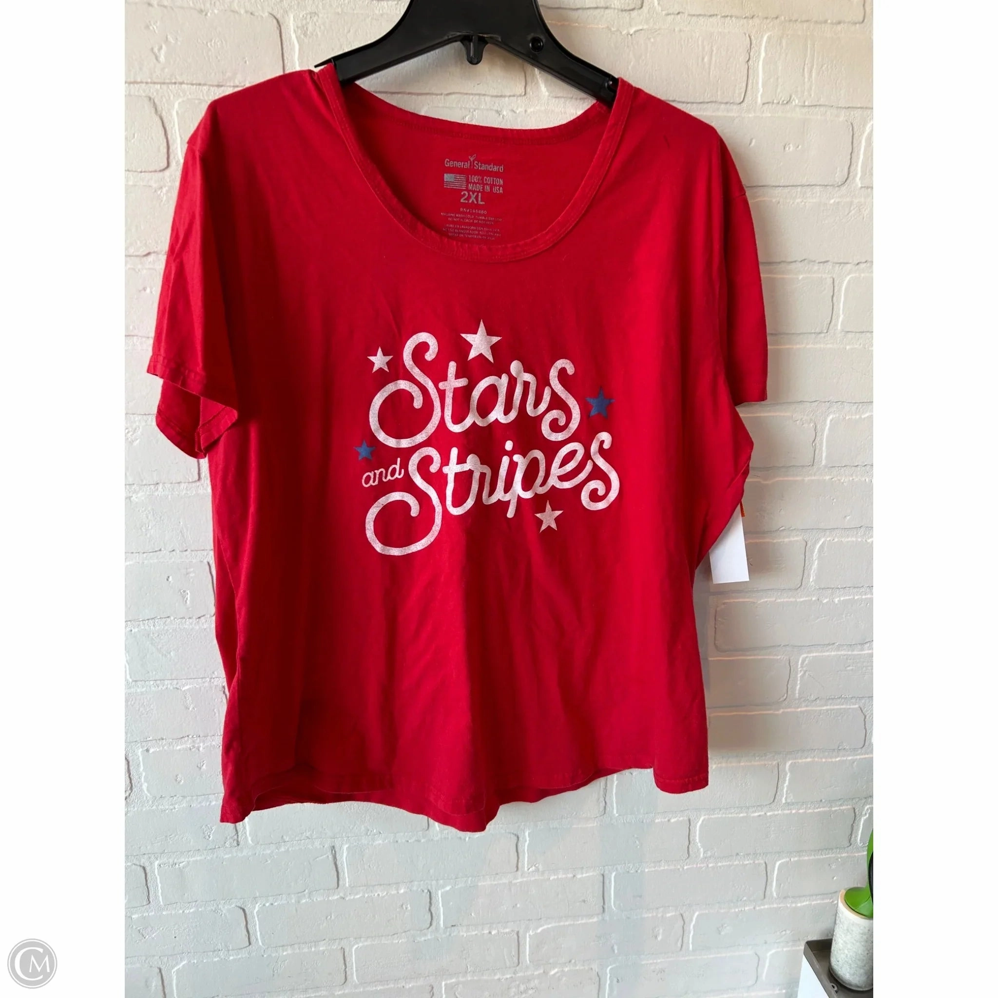 Chic and Cozy Wear tall size Top Short Sleeve Basic By Clothes Mentor In Red, Size: 2x