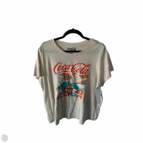 Top Short Sleeve Basic By Clothes Mentor In Tan, Size: 1x Comfy Touch