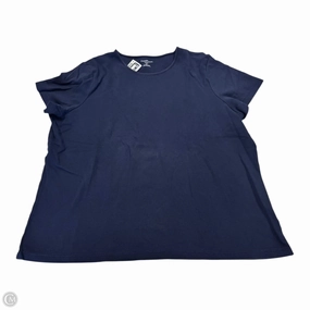 Top Short Sleeve Basic By Croft And Barrow In Navy, Size: 1x Modern innovation Ultimate Comfort