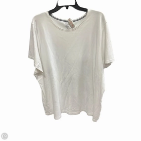 Top Short Sleeve Basic By Croft And Barrow In White, Size: 3x Soft and Light Wear