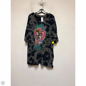 Layered Wear Top Short Sleeve Basic By Disney In Tie Dye Print, Size: 3x