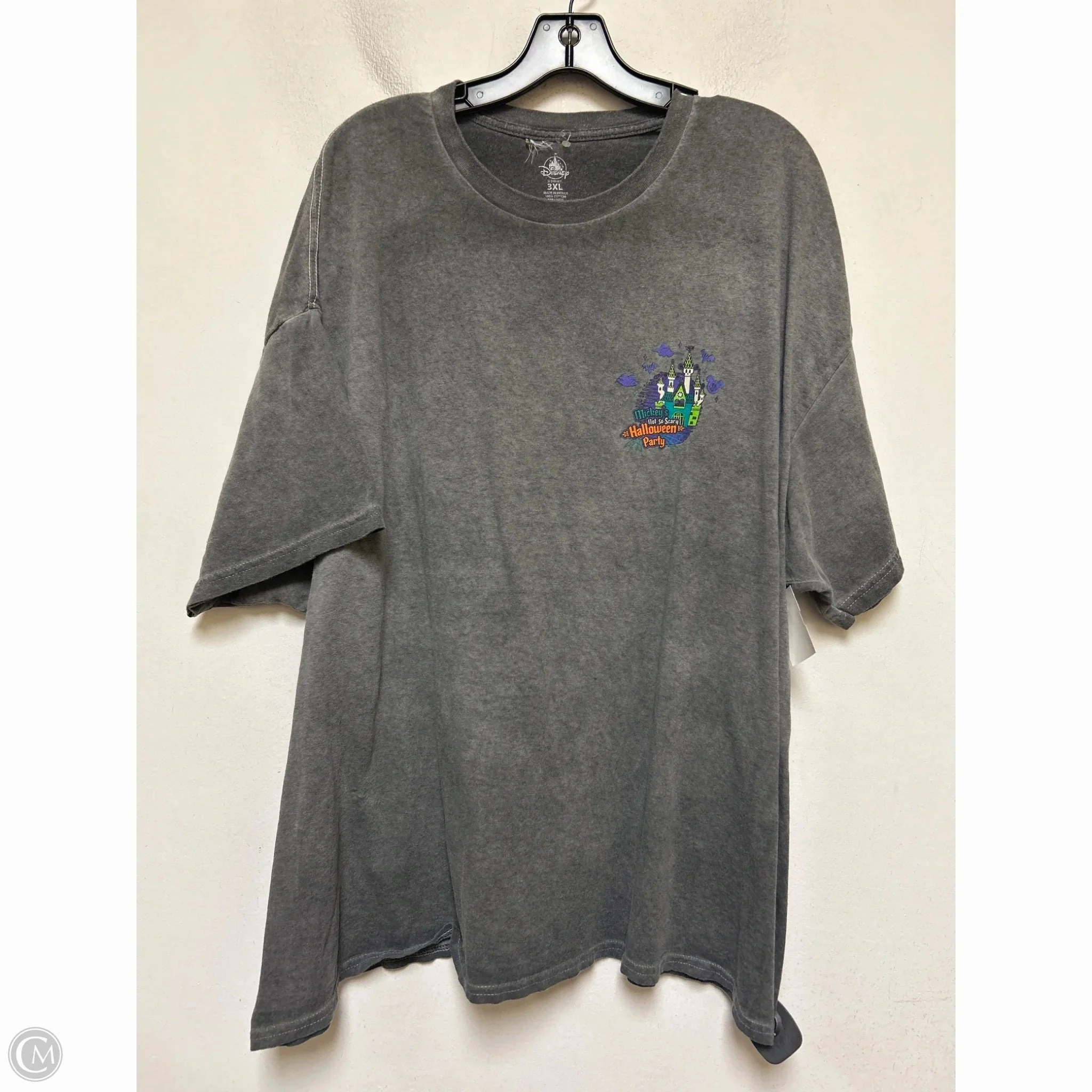 City Casual Top Short Sleeve Basic By Disney Store In Grey, Size: 3x