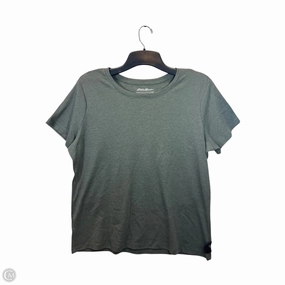 Top Short Sleeve Basic By Eddie Bauer In Green, Size: 2x MoistureWicking Layering Comfort Wear