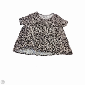 Cozy Flex Perfect Comfort Wear Top Short Sleeve Basic By Evri In Multi-colored, Size: 2x