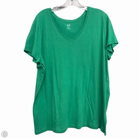Top Short Sleeve Basic By Gap In Green, Size: 1x Stylish Comfort