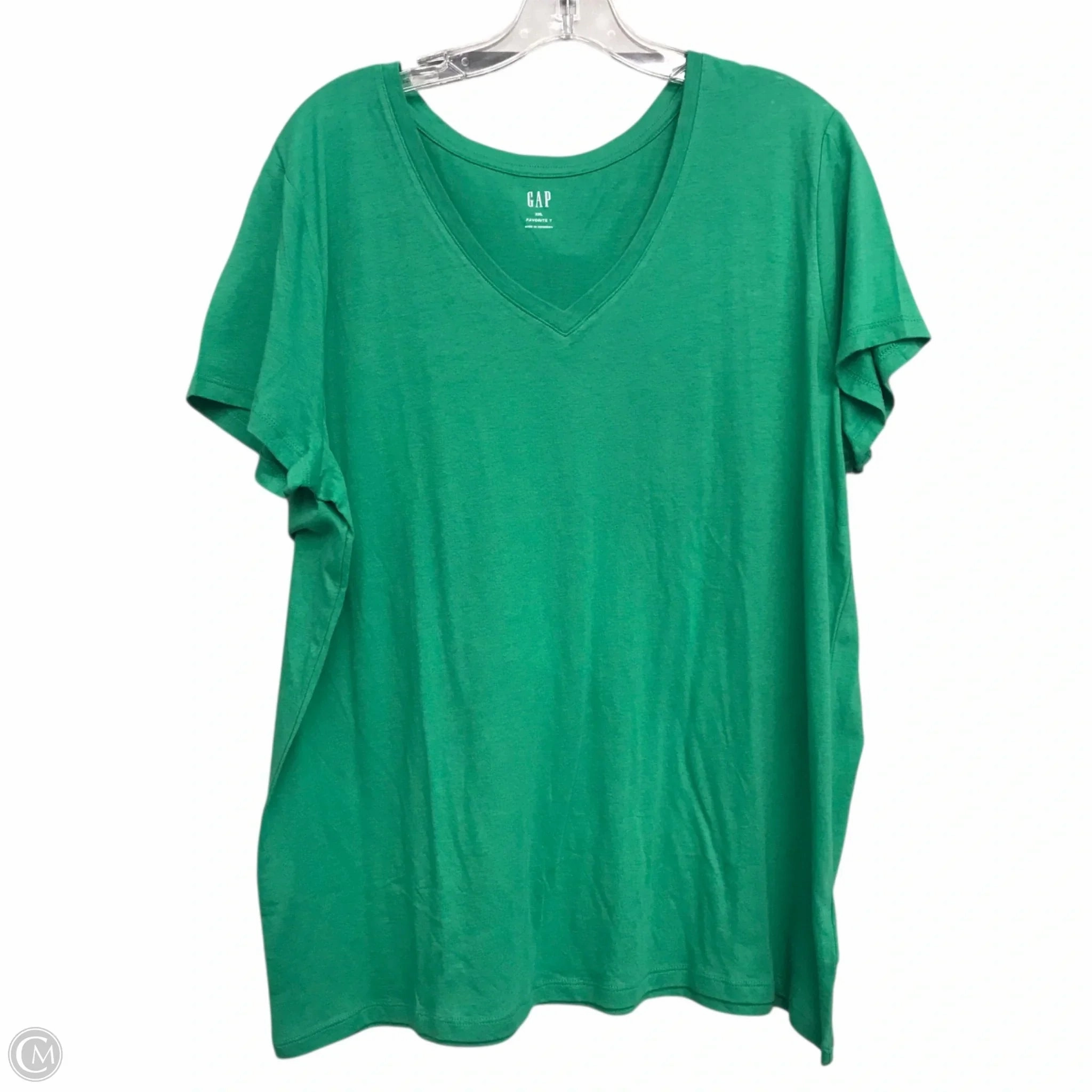 Top Short Sleeve Basic By Gap In Green, Size: 1x Stylish Comfort