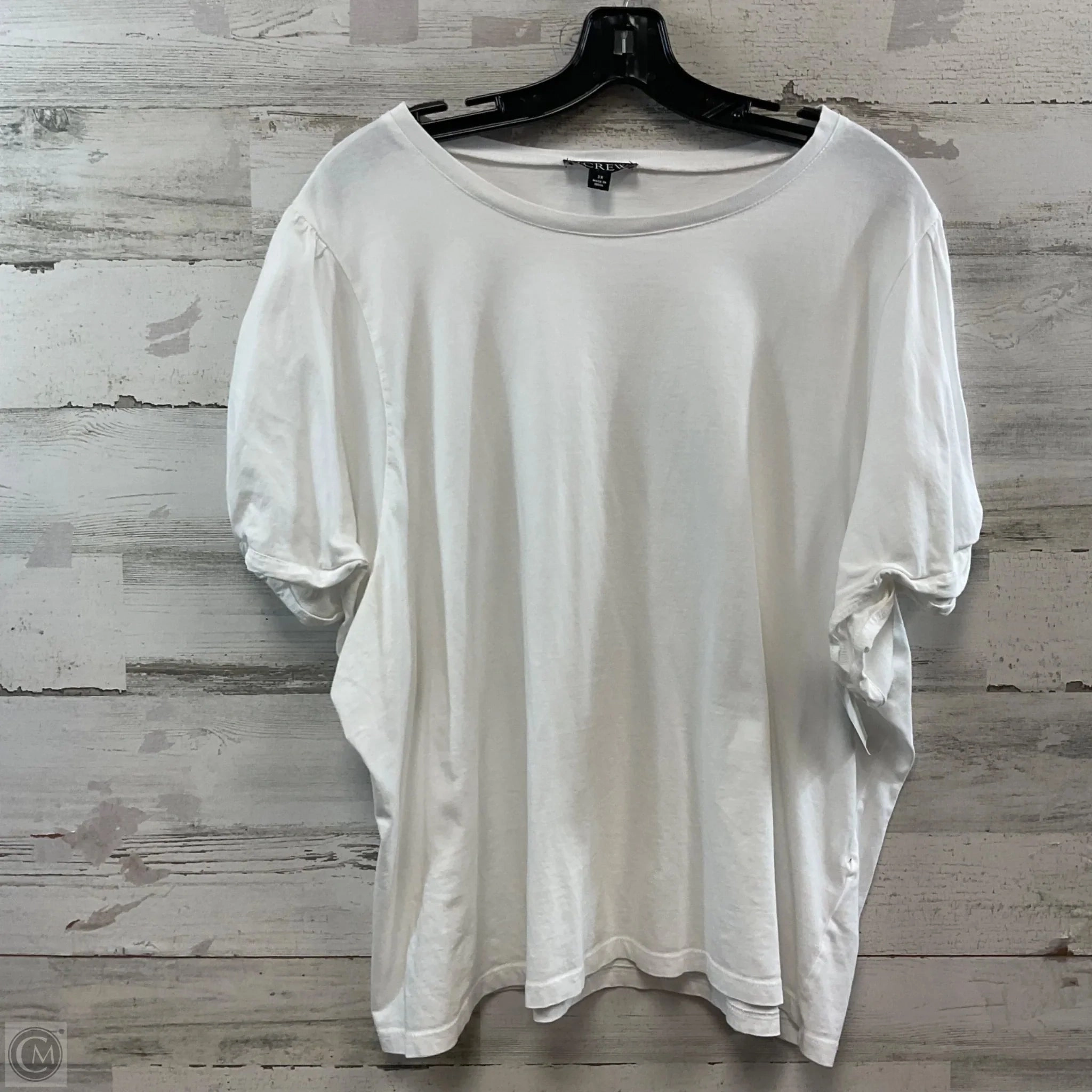 Essential Fit Athletic and Cool Top Short Sleeve Basic By J. Crew In White, Size: 3x
