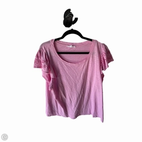Premium Material Top Short Sleeve Basic By Jane And Delancey In Pink, Size: Xl