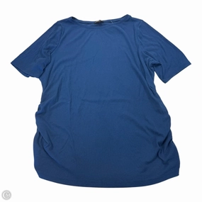 Top Short Sleeve Basic By Lane Bryant In Blue, Size: 2x Skin Friendly Lining