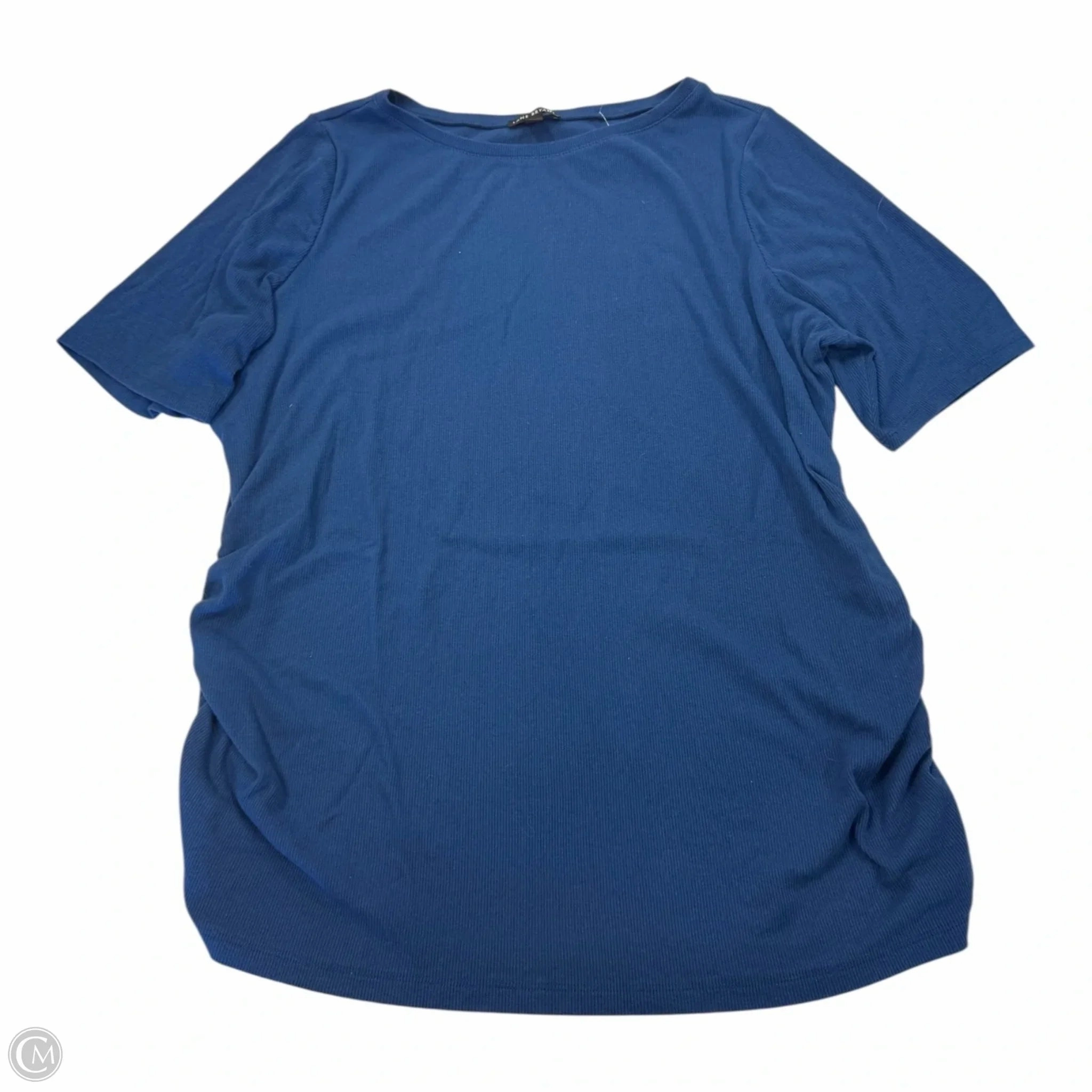 Top Short Sleeve Basic By Lane Bryant In Blue, Size: 2x Skin Friendly Lining