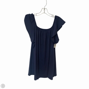 Top Short Sleeve Basic By Lane Bryant In Navy, Size: 1x Versatile Wearable Breathable Comfort Design