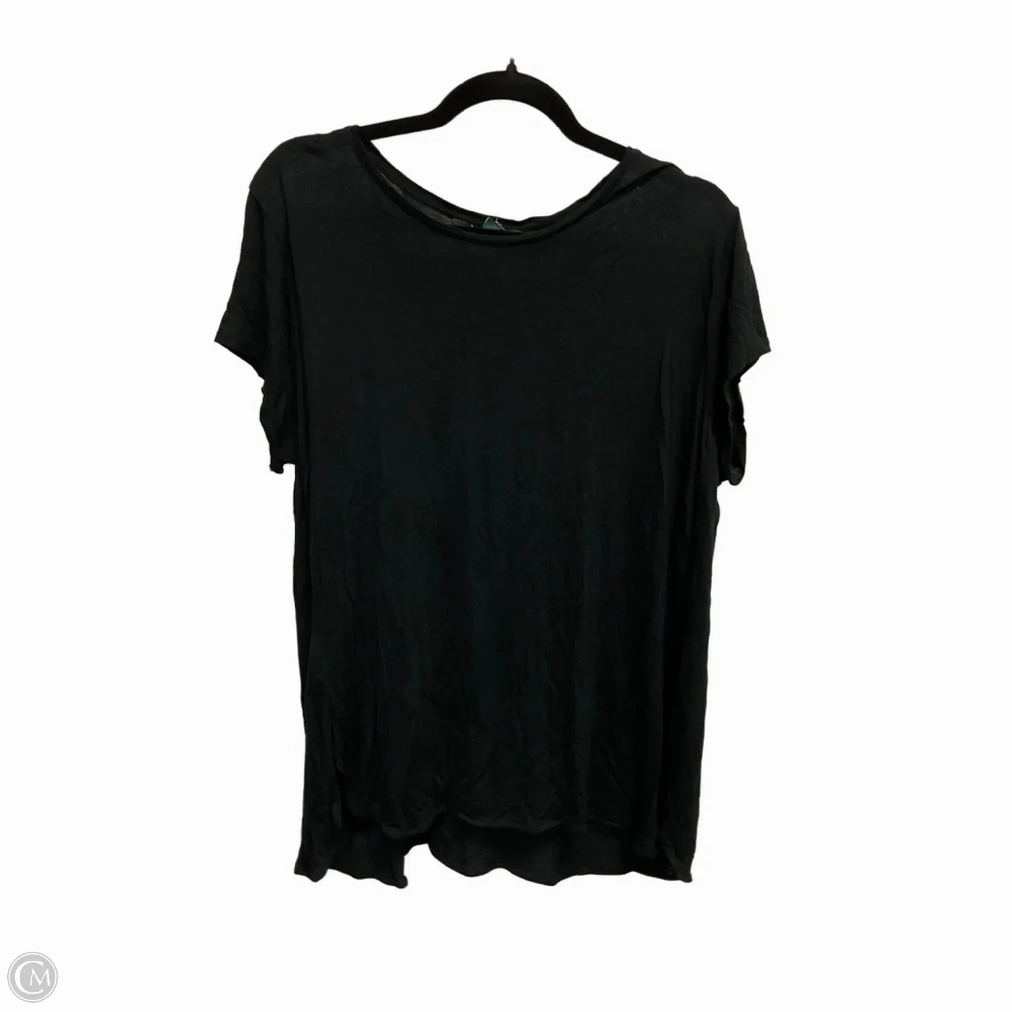 Top Short Sleeve Basic By Lauren By Ralph Lauren In Black, Size: 2x Trendy Fabric Men's