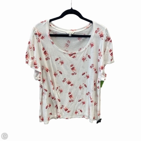 light layering Top Short Sleeve Basic By Lucky Brand In White, Size: Xxl