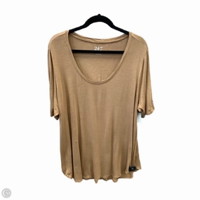 Sleek Design Top Short Sleeve Basic By Maurices In Orange, Size: 1x