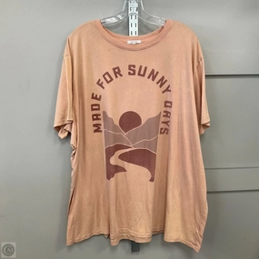 Top Short Sleeve Basic By Maurices In Peach, Size: 3x All-Purpose Wear Perfect Layer Wear