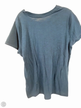 Top Short Sleeve Basic By Mossimo In Blue, Size: 2x Sporty Layers Minimalist purity