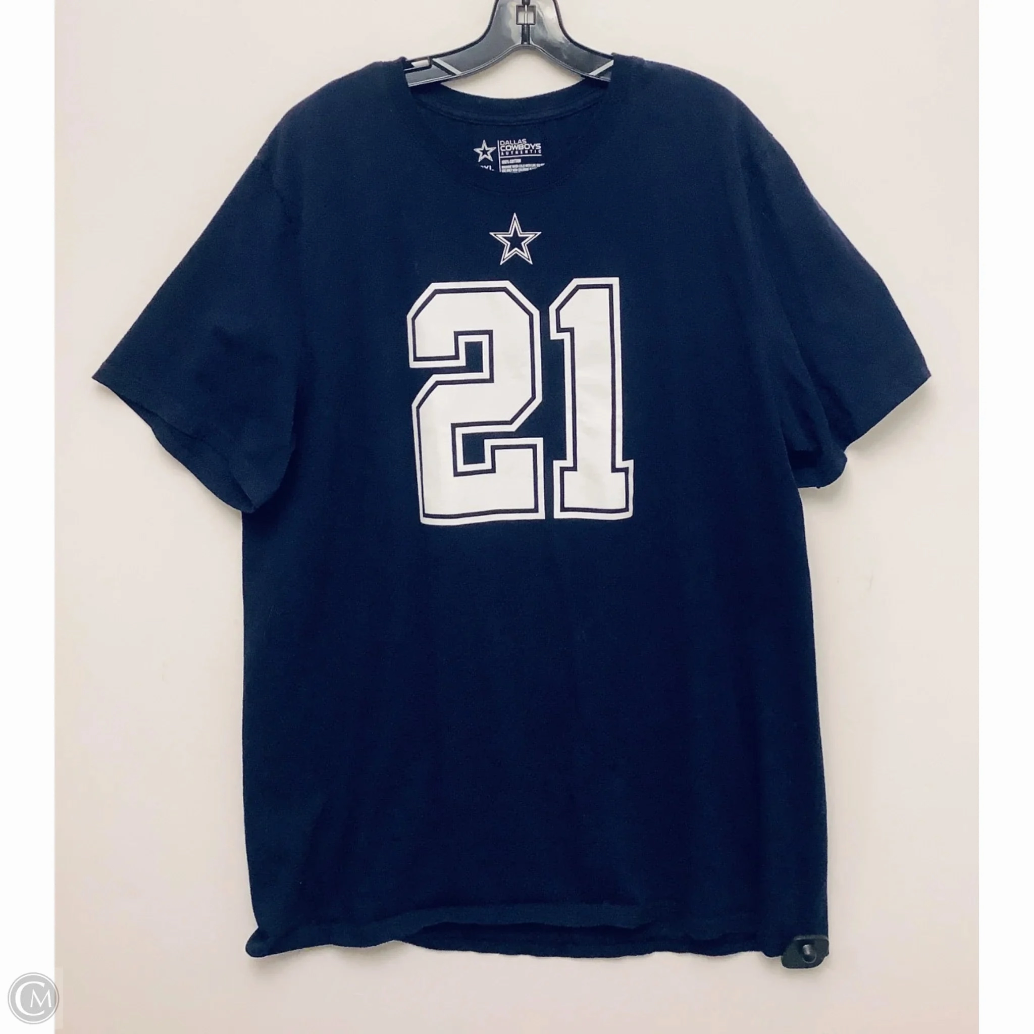 Top Short Sleeve Basic By Nfl In Navy, Size: 2x Simple Layer