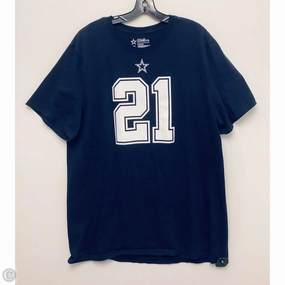 Top Short Sleeve Basic By Nfl In Navy, Size: 2x Simple Layer