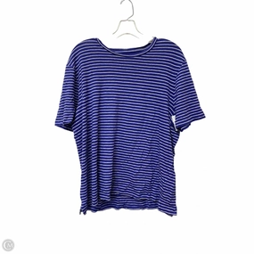 Easy Look Top Short Sleeve Basic By Nordstrom In Striped Pattern, Size: 2x