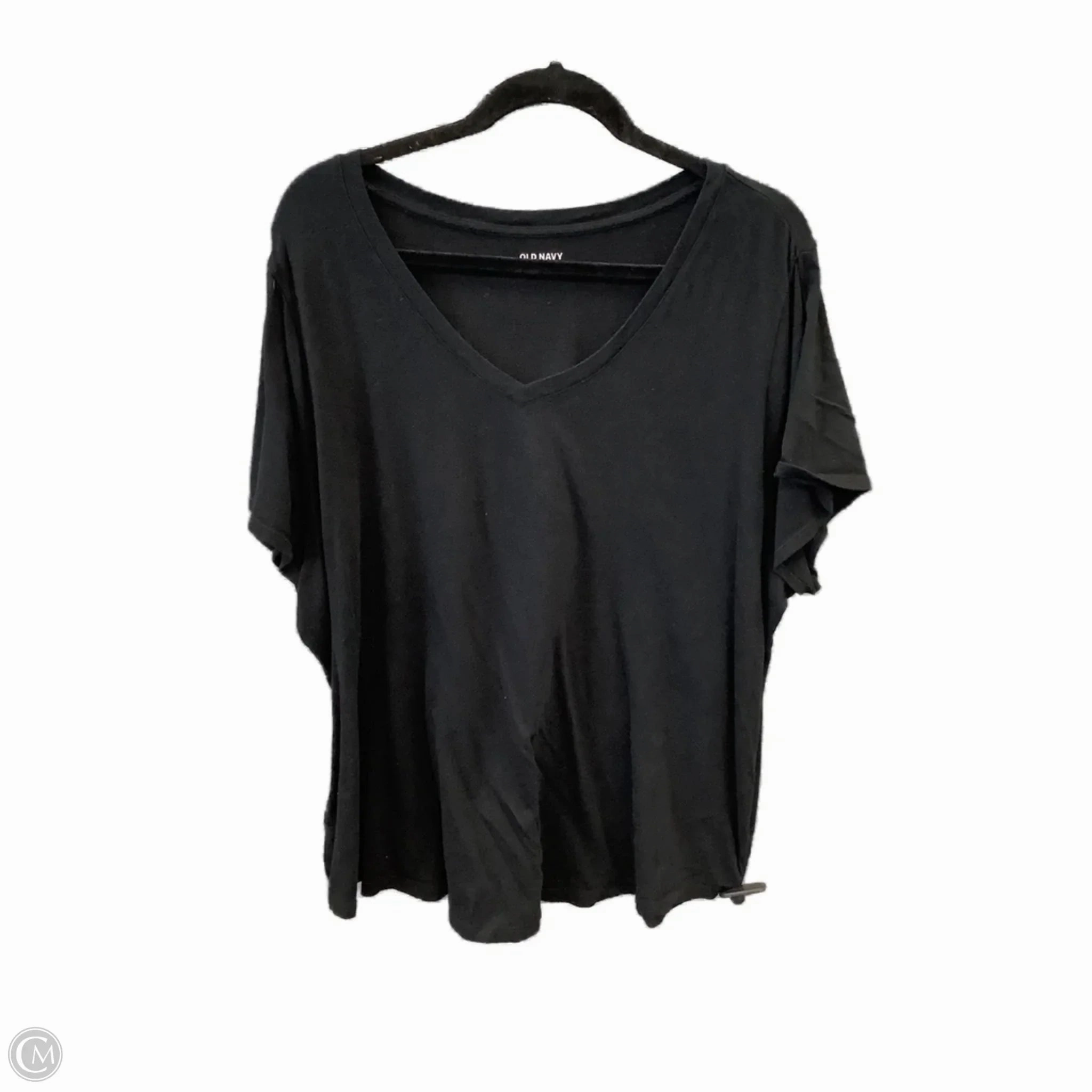Quick Layer Fit Top Short Sleeve Basic By Old Navy In Black, Size: 2x
