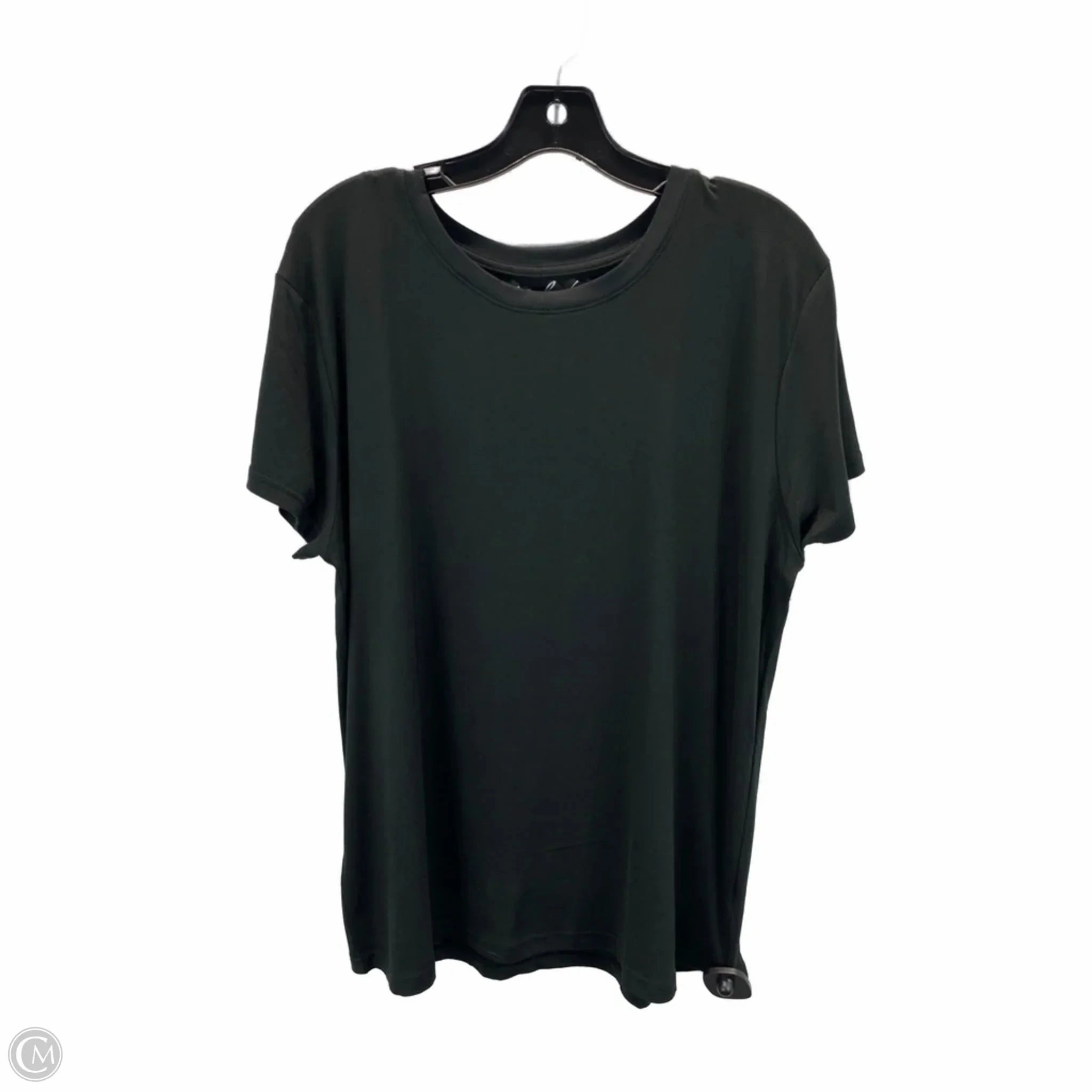 Everyday Top Top Short Sleeve Basic By St Johns Bay In Black, Size: 3x