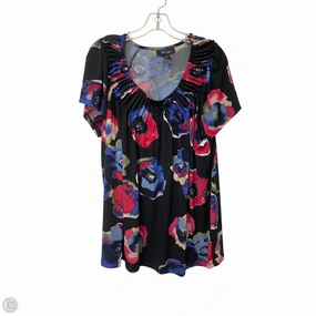 Effortless Daywear Top Short Sleeve Basic By Style And Company In Multi-colored, Size: 2x