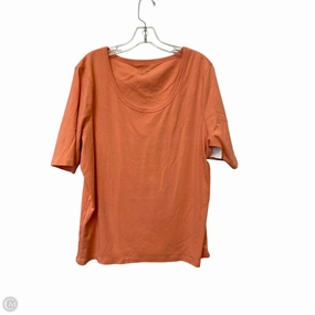 Heavyweight Weave Sweat Absorbent Top Short Sleeve Basic By Time And Tru In Pink, Size: 3x