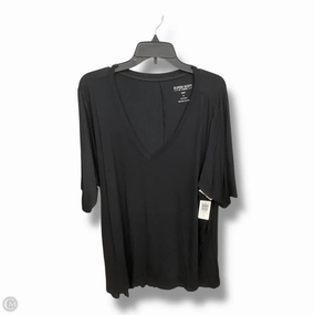 Relaxed Wearable Top Short Sleeve Basic By Torrid In Black, Size: 4x