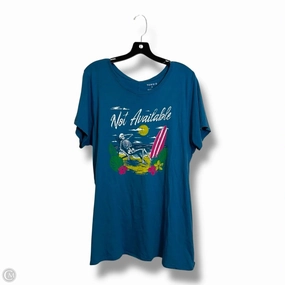 Top Short Sleeve Basic By Torrid In Blue, Size: 2x Classic Outfit Style