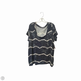 yoga clothing Ruffled edges Top Short Sleeve Basic By Torrid In Grey, Size: 2x