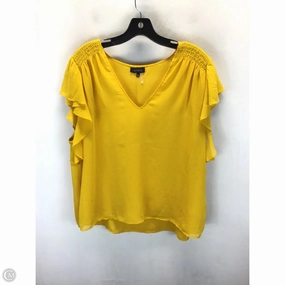 Recommended Top Short Sleeve By 1.state In Yellow, Size: Xxl