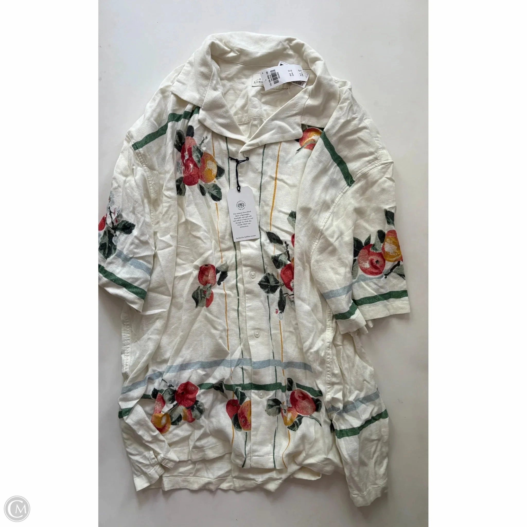 Functional Fashion Top Short Sleeve By Abercrombie And Fitch In Cream, Size: 2x