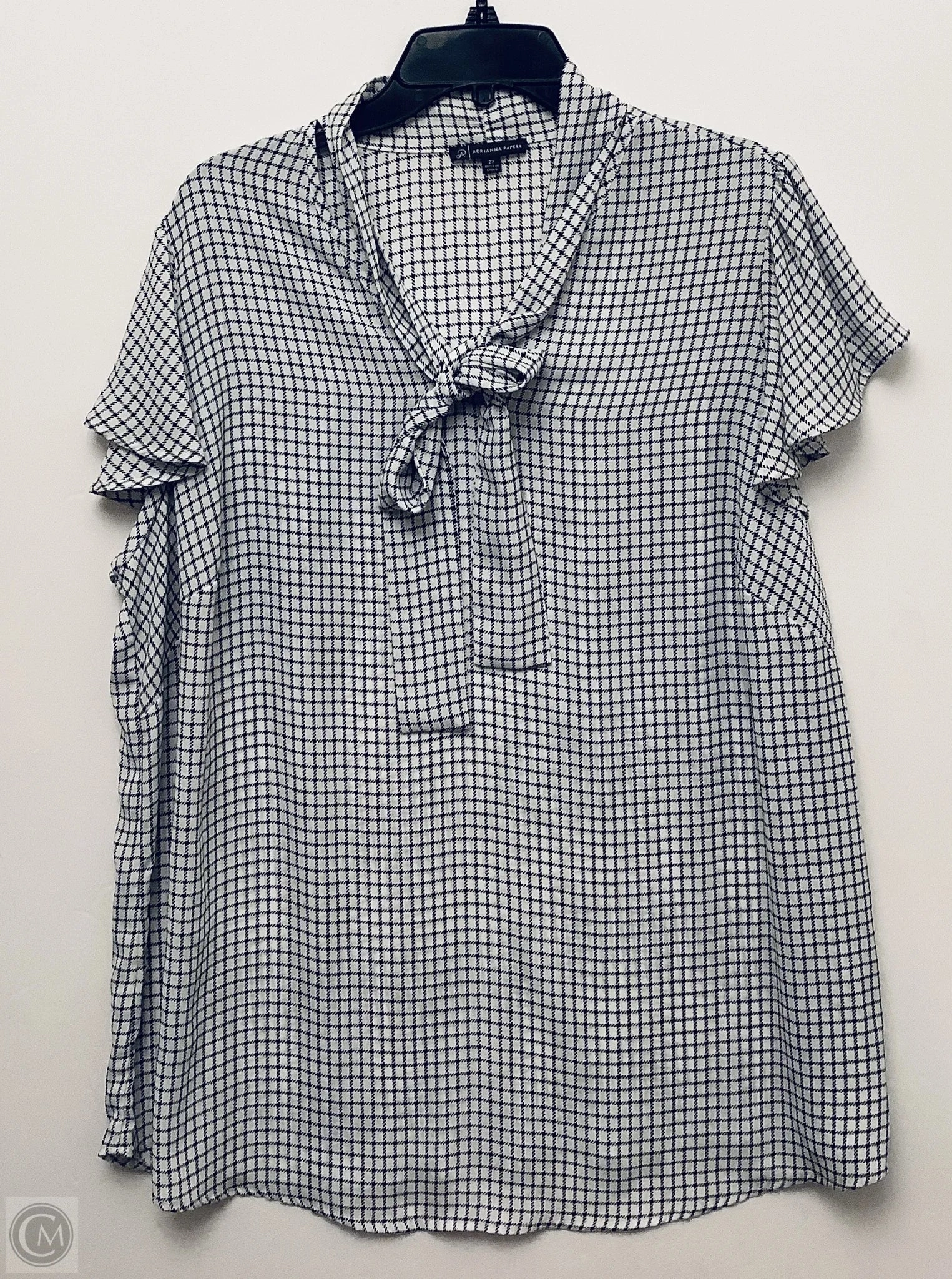 Weekend Wardrobe Cozy Fit Top Short Sleeve By Adrianna Papell In Chartreuse, Size: 2x